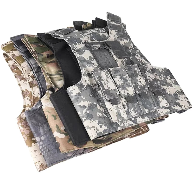 Kids Boys Tactical Vest Camouflage Bulletproof Combat Armor Tops Special Forces Hunting Uniform Military Outdoor Equipment
