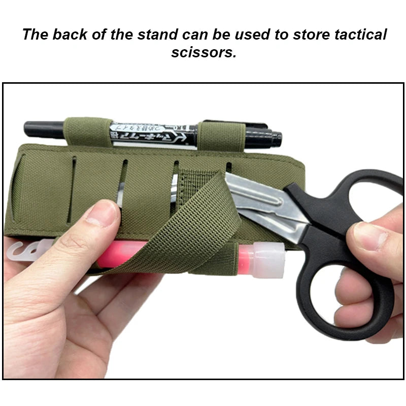 Tactical MOLLE Tourniquet Holder Walkie-talkie Tool Pouch Universal Tourniquet Holder Hunting Survival Gear Holder Pack