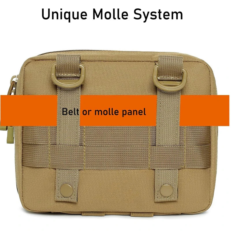 Tool Kit Tactical Bag Outdoor Medical Pouch MOLLE Accessory Pouch for Backpack Vest Multi-function Waterproof 1000D Nylon Bag
