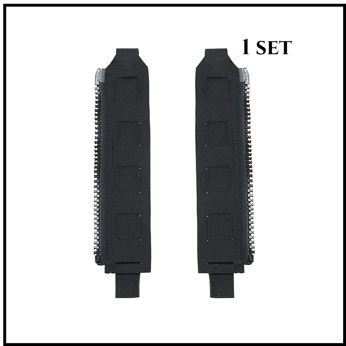 Tactical Back Panel Zipper MOLLE Adapter 500D Nylon Lightweight Versatile For Rear Pack Plate Carrier 3950 Vest Hunting Gear