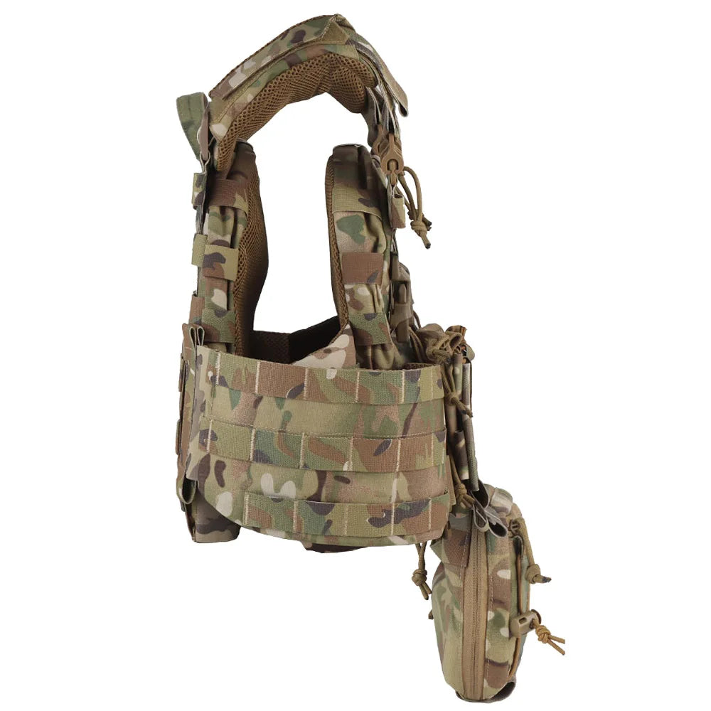 ARC Tactical Vest Plate Carrier with Quick Release Buckle 5.56  Magazine Pouch MOLLE Front Panel Militar Airsoft Hunting Vest