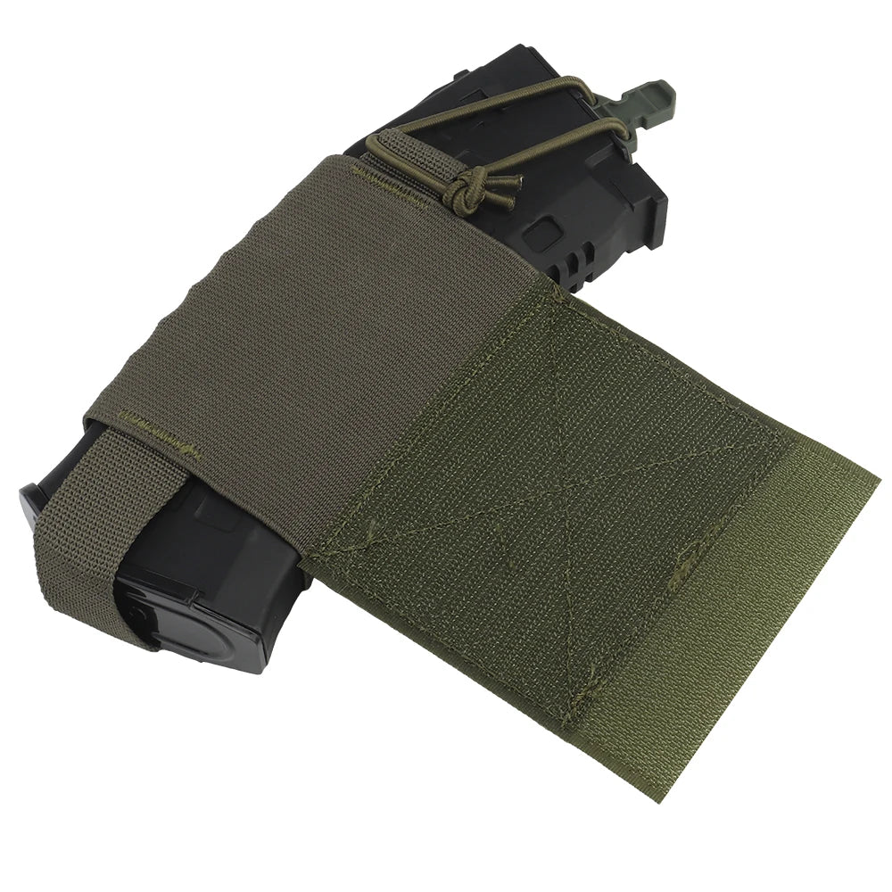 Tactical Vest V2 Side Pouch Elastic Radios Holder Bag Magazine Pouch Retention Airsoft Hunting Vest Equipment Radio Side Pack