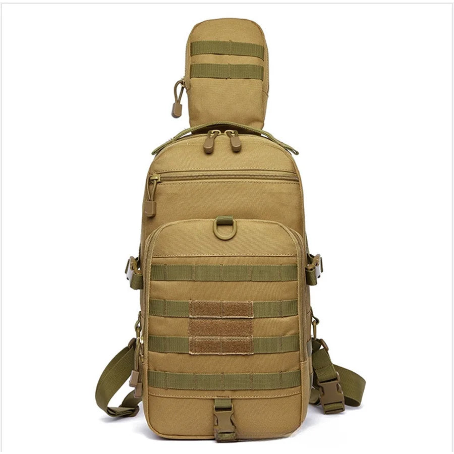 Oxford cloth chest bag, multifunctional waterproof outdoor sports shoulder bag, men's chest bag, training crossbody bag