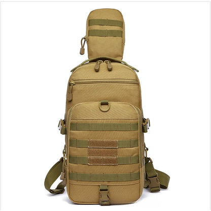 Oxford cloth chest bag, multifunctional waterproof outdoor sports shoulder bag, men's chest bag, training crossbody bag