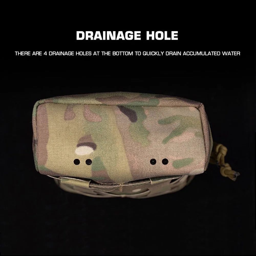 Tactical Vest Waist Plate Carrier Pouch Multi-functional Molle Storage Bag Hunting Map Navigation Pouches Airsoft Ammunition Fir