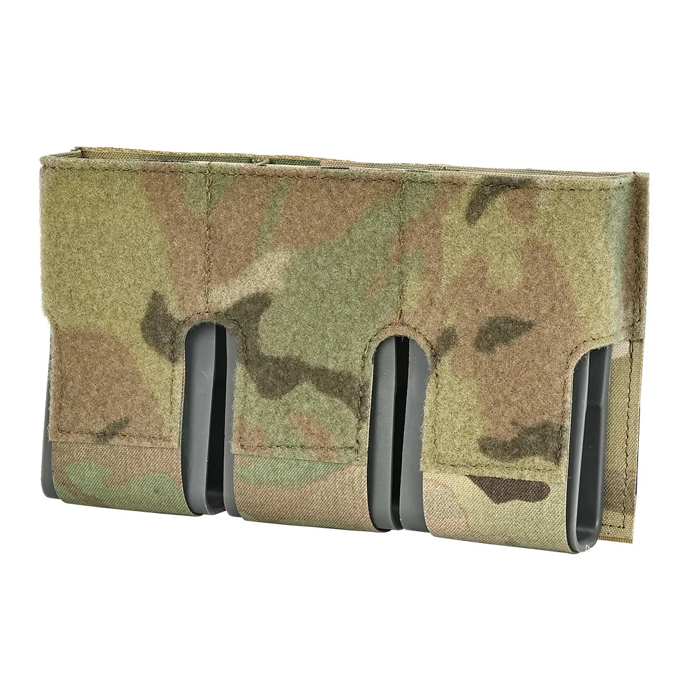 KTS Triple 556 Magazine Pouch Built-In Clips Fast Retrieving M14 M16 AR15 MAG Front Flap Rifle FCSK Plate Carrier Hunting Vest