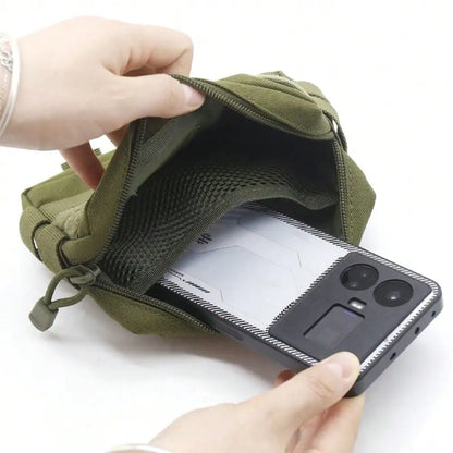 Outdoor EDC Hunting Tatical Molle Pouch Waist Pack Coin Cell Phone Bag Nylon Portable Men Toiletry Bag Clutch Outdoor
