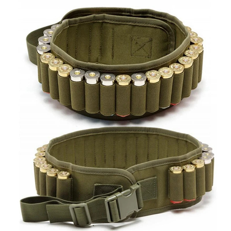 30 Round Shell Holder Belt Training Hunting Accessories Outdoor Sports 12 Gauge 12GA Ammo Bandolier Cartridge Waist Belts