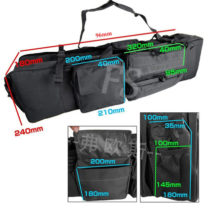 M249 Tactical Hunting Gun Bag Heavy Duty Gun Carry Bag 1000D Oxford Paintball Airsoft Air Gun Case With Shoulder Strap