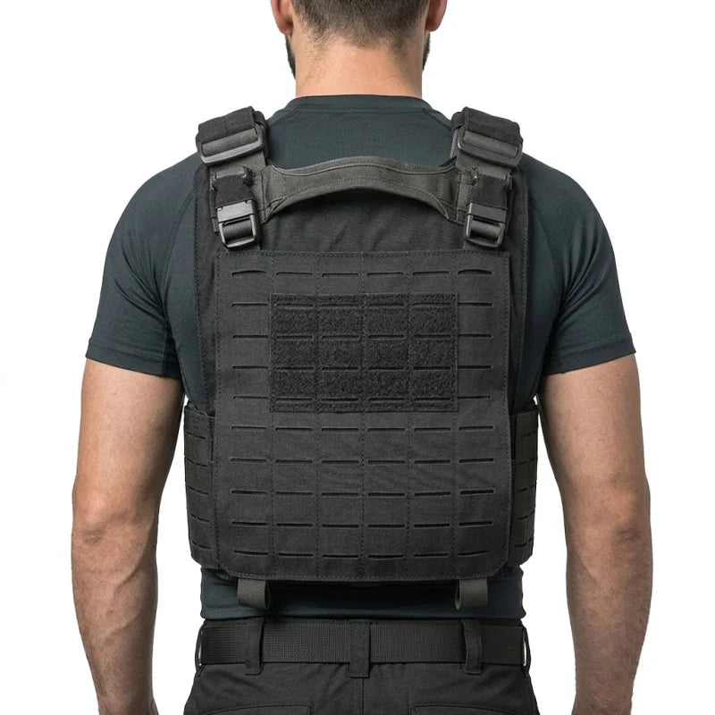 Wear-resistant Quick-release Laser-cut MOLLE System Outdoor Hunting Training Tactical Vest Made of Nylon Material