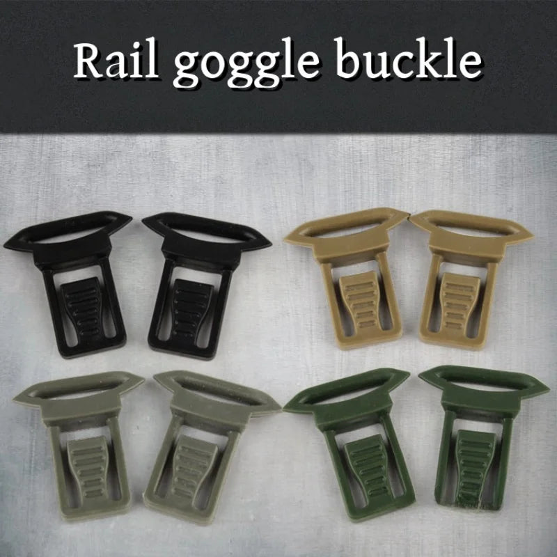 Helmet Goggles Clip Rail Guide Mount Accessories Portable Paintball Camping Guide Rail Mirror Buckle For Fast Helmet