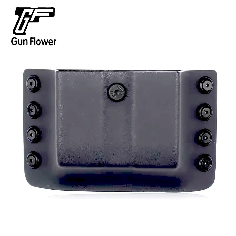 Gunflower Tactical Kydex Double Stack Magazine Holster 9mm 0.4S&W Pistol Mag Pouches Carrier