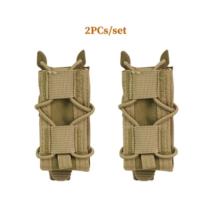 Tactical Magazine Pouch Single Mag Holster Molle Flashlight Pouches Torch Holder 9MM Pistol Magazine Pouch EDC Waist Bag
