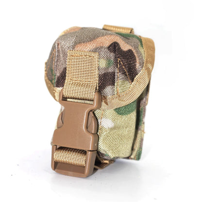 Single Frag Grenade Pouch Outdoor Accessory Waist Bag Tactical Molle Small Tool Bag Double Grenade Pouch  for Hunting Shooting