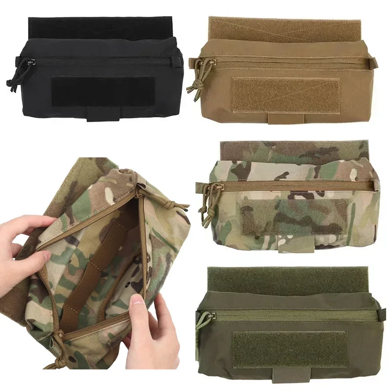 Tactical Pouch Dangler Drop Pouch Mini Abdominal Dump Drop Pouch Fanny Pack for JPC CPC LBT D3CR MK3 MK4 Plate Carrier Storage
