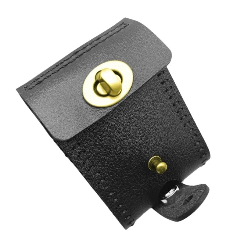 Q39E Steel Balls Bag PU Leather Belt Bag Balls Pouches for Hunting