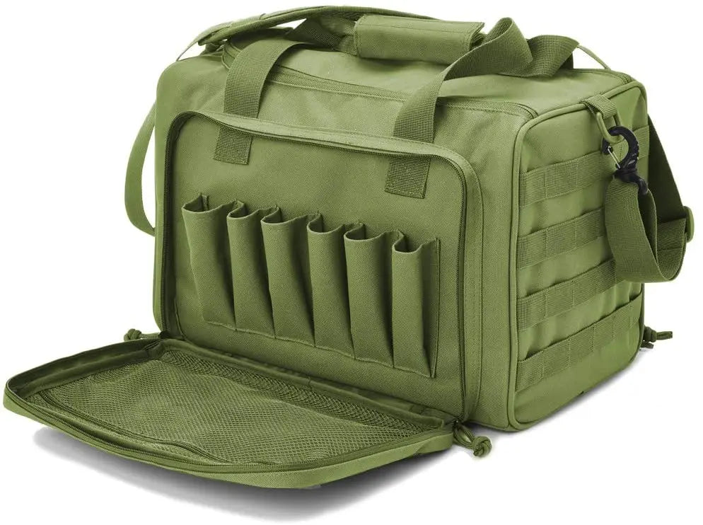 Gun Range Storage Bag Tactical Camping Molle Pouch Outdoor Sport Hunting Accessory Nylon Gun Case Bag Pistol Tool Shoulder Pack