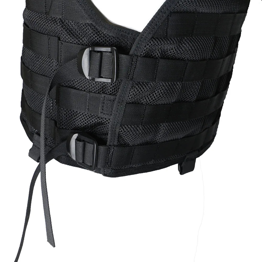 SOETAC Molle Tactical Vest Outdoor Combat Mesh Vests CS Game Duty Training Fishing Jacket Hunting Vest Zipper