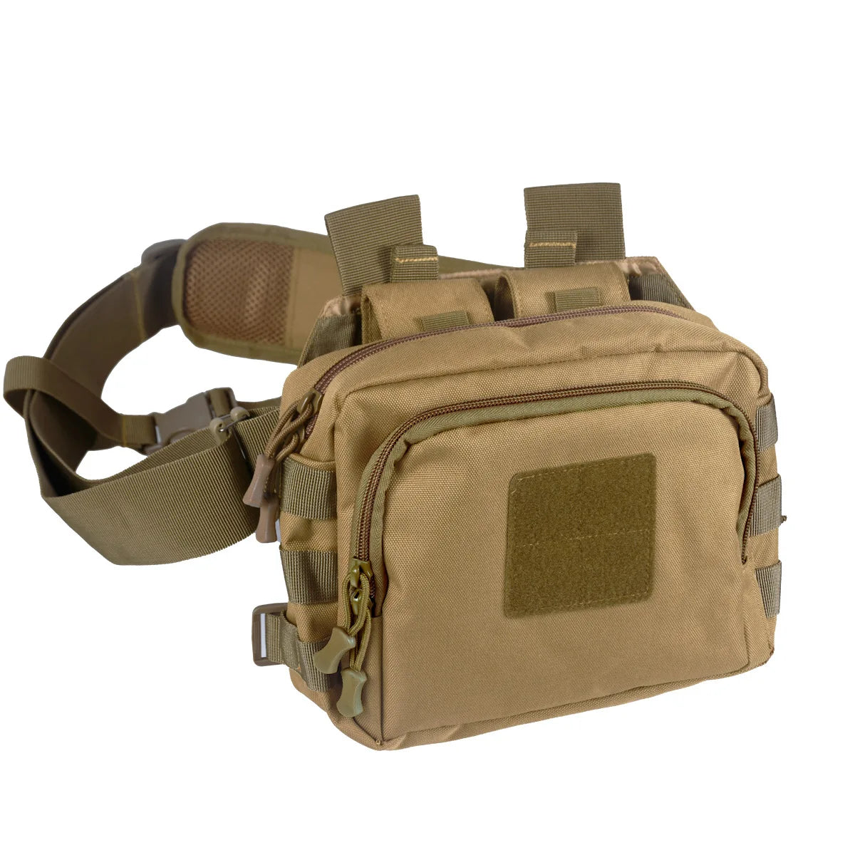 Tactical 2 Bangers Range Bag, Crossbody Pouch with AR/M4 and Pistols Magazine Holders for Outdoor Hunting, Shooting & Sports