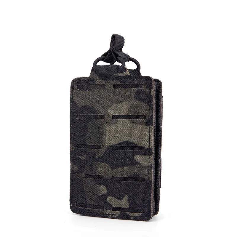 Tactical 556mm Mag Pouch Single Magazine Bag Open-Top MOLLE Bag for M4 M14 M16 AR-15 5.56MM Rifle Magazines