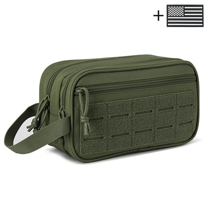 Multi layer travel storage bag, hand in hand to carry toiletries bag for outdoor travel, daily miscellaneous storage