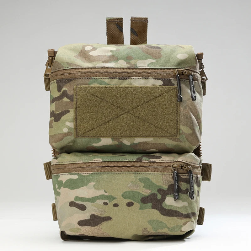 Assault Adapt Banger Back Panel Zip On Rear Pack Tactical Vest GP Pouch Multitools Pocket FCPC V5 Plate Carrier Accessories Bag