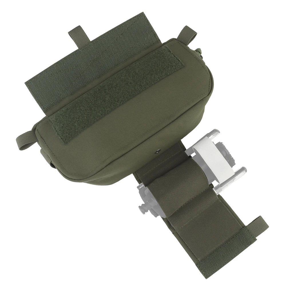 Tactical Drop Pouch Hanger Pouch Compact Abdominal Dangler Pack Quick Release Shoulder Bag Vest Plate Carrier Airsoft Gear