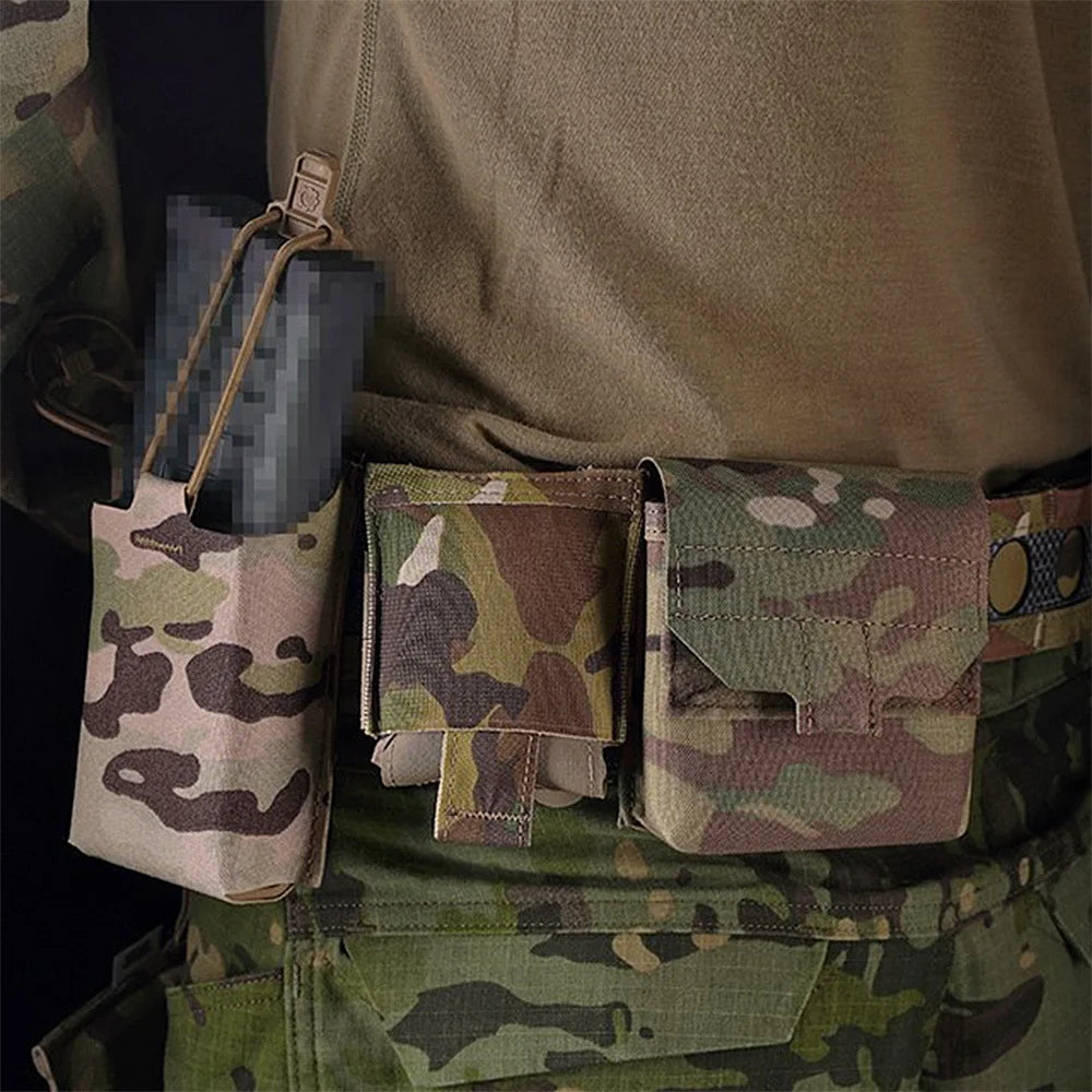 Tactical Small Micro Pouch Lightweight Utility Bag MOLLE Medical Daily Sundry Holder General Purpose GP Storage 556 9mm Airsoft