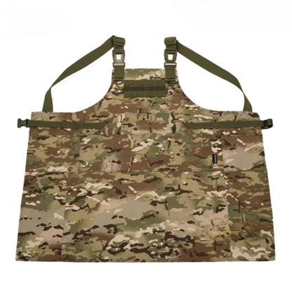 Tactical Camouflage Vest Apron Men Women 12 Pockets Work Apron Outdoor Clothes Accessories Camping Picnic Garden Wear-resisting