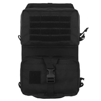 POSEIDON DEFENSE Scarab Backplate Two Pouches Back Bag Removable IFAK First AID Pouch Compatible With Molle Vest Plate Carrier