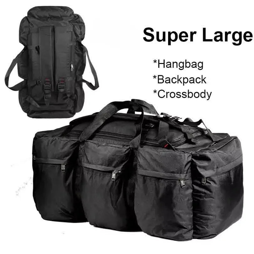 90L Camping Bag Travel Backpack Large Luggage for Men Outdoor Shoulder Hiking Trekking Tourist Tactical Carry-on Duffel Weekend