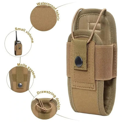 1/3pc Tactical Molle Radio Walkie Talkie Pouch Holder Pocket Waist Bag Portable Interphone Holster Carry Bag for Hunting Camping