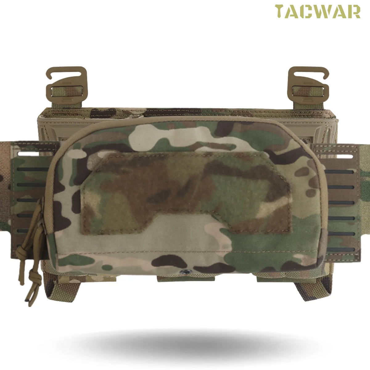 Multi-caliber Triple Mag Pouch with Admin Pouch for 5.56/9mm/PCC Mag, Front Placard for K19/KZ/LV119/FCV5 Plate Carrier