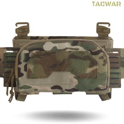 Multi-caliber Triple Mag Pouch with Admin Pouch for 5.56/9mm/PCC Mag, Front Placard for K19/KZ/LV119/FCV5 Plate Carrier