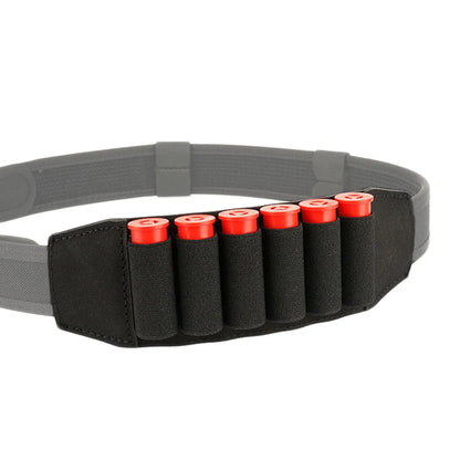 500D Nylon Tactical 6 Round 12 Gauge Shotgun Belt Ammo Storage Bag Shotgun Shell Holder For 38MM Belts Hunting Accessories