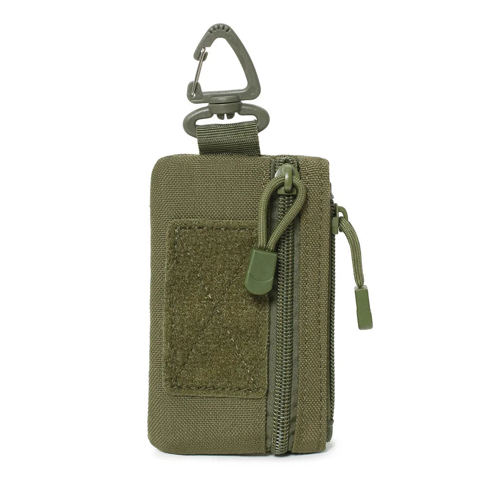 Outdoor Sports Men Tactical EDC Wallet Portable Coin Pouch Key Bag Waist Bag Durable Card Bag Zipper Wallet Accessory Bag
