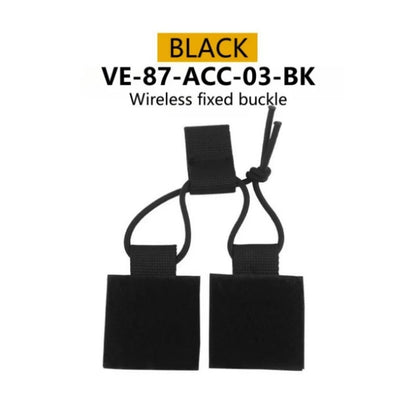 Outdoor Chest Hanging D3CRM Wireless Fixed Buckle Portable External Fixed Walkie Talkie Hook Wire Velvet Sticker Accessories