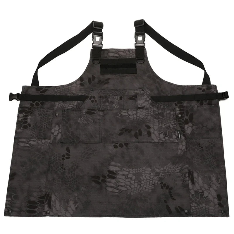 Tactical Vest Apron Men Women 12 Pockets Camouflage Work Apron Outdoor Clothes Accessories Camping Picnic Garden  Wear-resisting