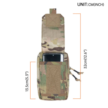 Tactical Bag EDC Molle Tool Zipper Waist Accessories Pouches Durable Phone Bags Camouflage Hunting Airsoft Magazine Pouch
