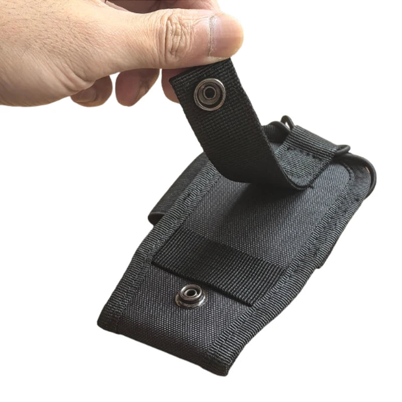 Tactical MOLLE Walkie Talkie Holder Bag Adjustable Two Way Radio Cover Case Outdoor Vest Accessory Pouch
