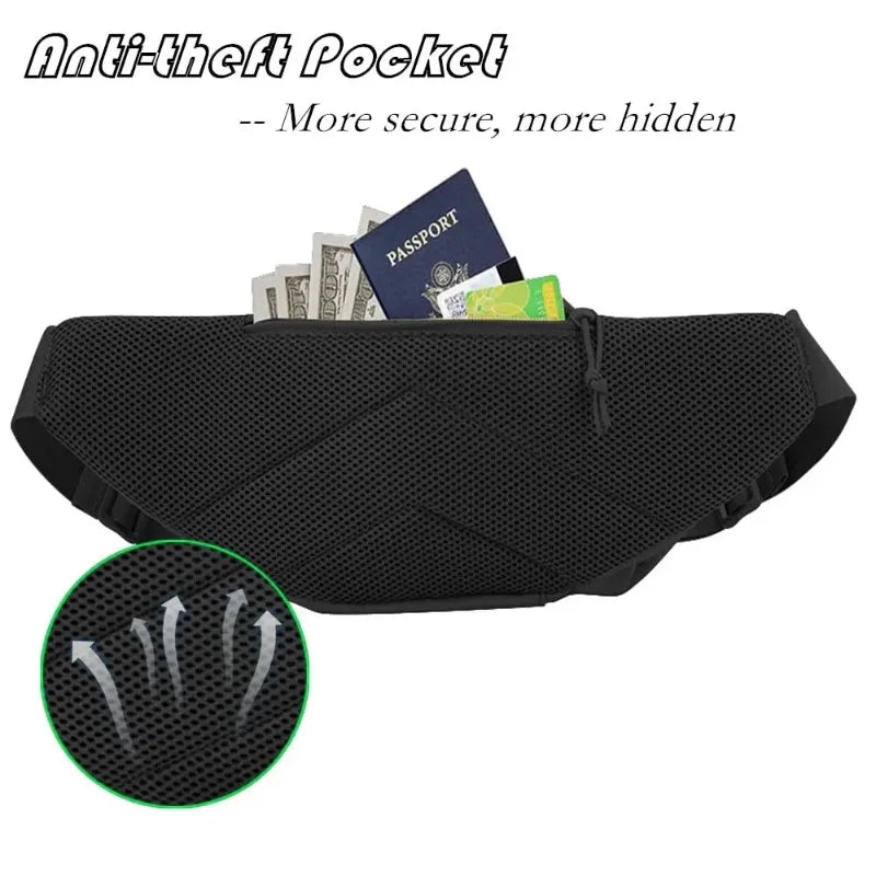 1Pc Waterproof Tactical Molle EDC Fanny Pack Concealed Carry Lightweight Durable for Hiking Camping Outdoor Daily Travel