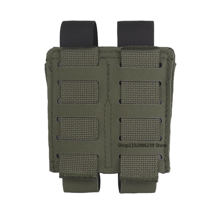 K Type 9MM Tactical Double Mag Pouch MOLLE Agilit Style Pincers Quick Release Pistol Magazine Pouch Multifunction Tool Bags