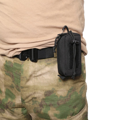 Mini Molle Pouch EDC Wallet Belt Waist Pack Bag Utility Key Purse Outdoor Hunting Hiking Camping Accessories Organizer Bags