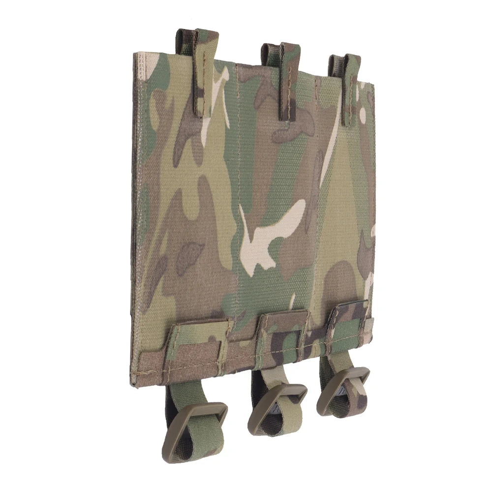Tactical Elastic Triple Mag Pouch Panel Multi-Purpose MOLLE System Mount Hunting Combat Airsoft Magazine Bag Expand Accessories
