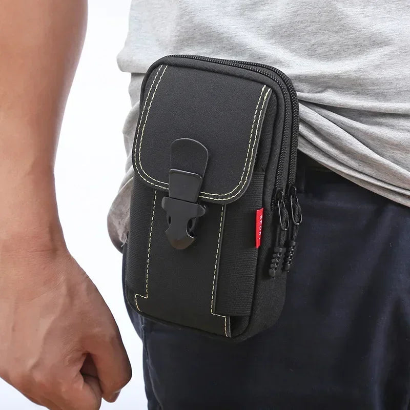 Molle Tactical Pouch Belt Waist Pack Men Small Pocket Survival Tool Bag for Running Travel Camping Hunting Airsoft