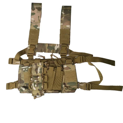 MK3 Mini Tactical Chest Rig Spiritus Airsoft Hunting Vest Ranger Combat Paintball Vest w/ 5.56 7.62 Magazine Pouch Accessories