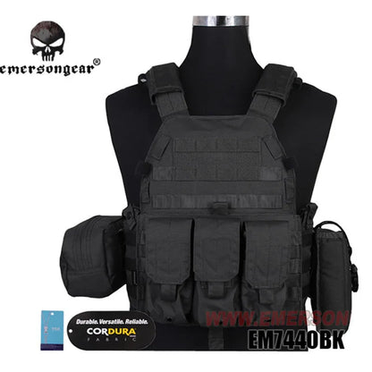 Emersongear For LBT 6094 Style Plate Carrier W/3 Pouches Tactical Vest Protective Gear Body Guard Armor Airsoft Hunting