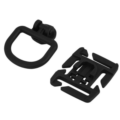 4Pcs 360 Rotating D-Ring Clip MOLLE Webbing Backpack D-Ring Grimloc Lock Tactical Bag Accessories