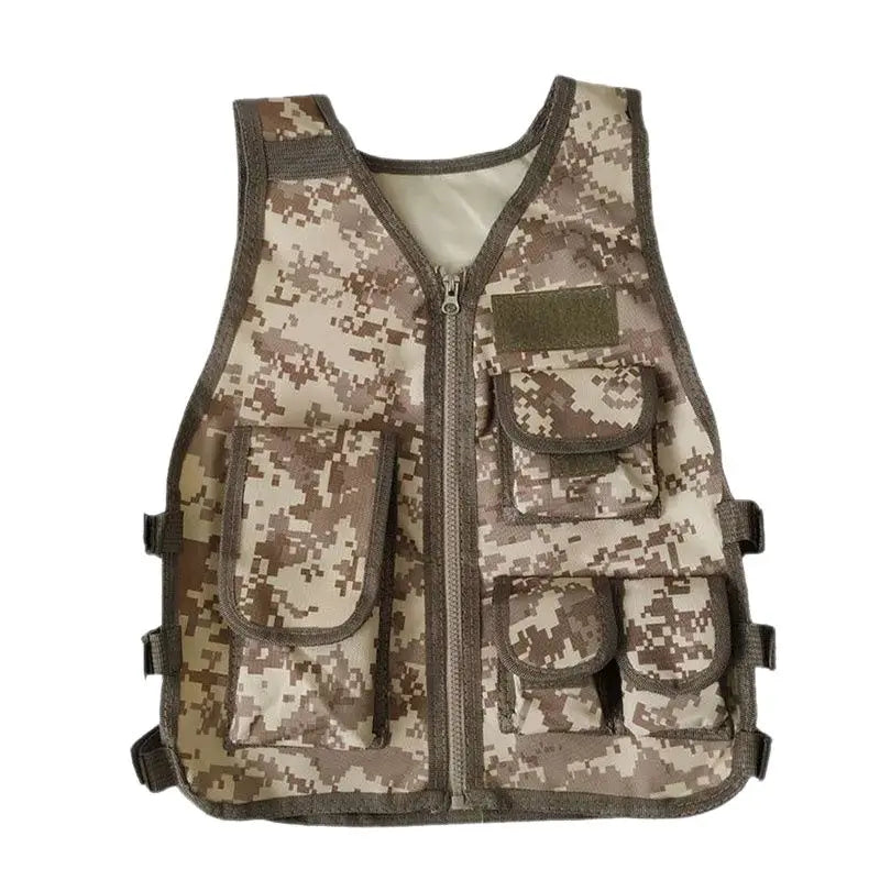 Kids Tactical Vest Hunting Combat Bulletproof Uniform Special Costumes Forces Children Camouflage Jungle Clothing