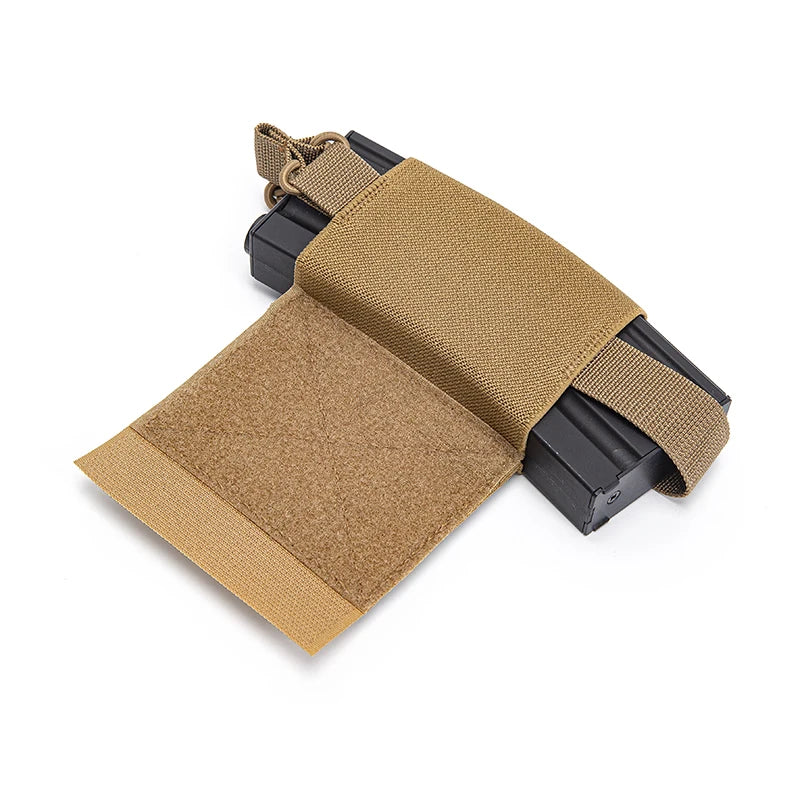 Tactical Elastic Radio Holder Wingman Pouch Storage Shock Cord Retension Hunting Vest Accessories